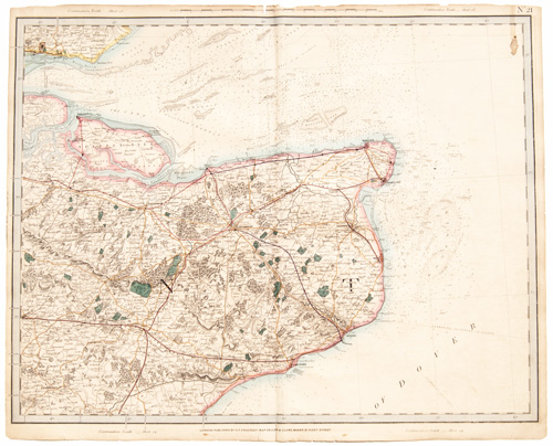 antique map of England, Wales and Scotland Railways and Stations Cruchley 1862